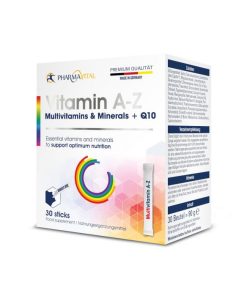 PHARMAVITAL A-Z MULTIVITAMINI I MINERALI + Q10 direkt 30 kesica, za održavanje vitalnosti i unaprijeđenja fizičkog i mentalnog stanja