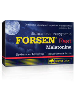 Olimp Labs Forsen Fast Melatonin tablete a 30, Skraćuje vrijeme potrebno da utonete u san