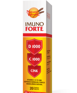 NATURAL WEALTH Imuno Forte D+C+cink šumeće tbl. a 20