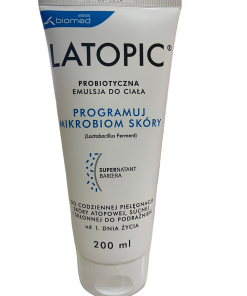 LATOPIC emulzija za tijelo 200ml, Pruža zaštitu i prehranu za atopičnu, suhu i kožu sklonu iritacijama