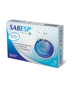 PHARMANOVA SABESP 25 kapsula - Za ublažavanje stomačnih tegoba, zatvora i dijareje