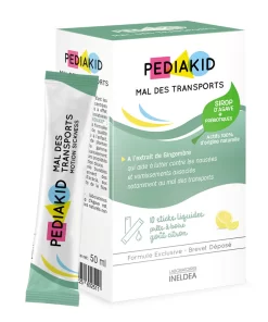 PEDIAKID kesice za otklanjanje mučnine 10x5ml komada, Koriste se pri putovanju sa okusom limuna