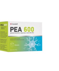 GOODWILL PEA 600 - palmitoil etanolamid, magnezijum, vitamini B6 i B12, Namijenjena u terapiji hroničnog bola