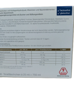 Alternative view of DOPPELHERZ SYSTEM KOLAGEN 11.000 BEAUTY 30 bočica, Dodatak prehrani za zdravu i lijepu kožu.