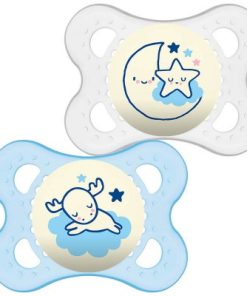 MAM Duda Original night silikon 2-6 mjeseci, 2 komada