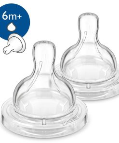 AVENT Silikonski sisač protiv kolika a 2,  Sa prorezom za dojenčad od 6+ mjeseci