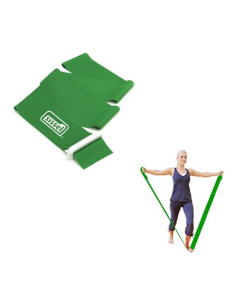 SISSEL FITBAND PLUS / 15 cm x 2,5 m (strong) - Traka za vježbanje zelena