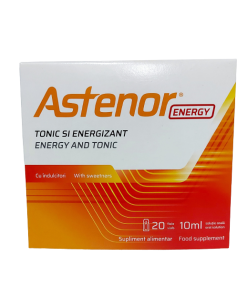 Astenor Energy&Tonic bočice 20x10ml, Doprinose stvaranju energije, normalnom funkcionisanju nervnog sistema i psihičkom zdravlju