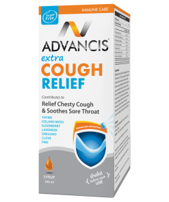 Alternative view of ADVANCIS SIRUP ZA KAŠALJ 100ml, BEZ ŠEĆERA, Ublažava kašalj i smiruje upalu grla.