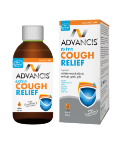 ADVANCIS SIRUP ZA KAŠALJ 100ml, BEZ ŠEĆERA, Ublažava kašalj i smiruje upalu grla.