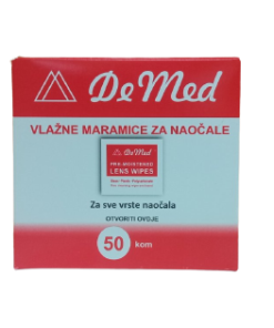 DeMed Vlažne maramice za naočale 50 komada