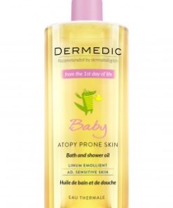 DERMEDIC LINUM EMOLLIENT BABY - Kupka i ulje za tuširanje 500ml