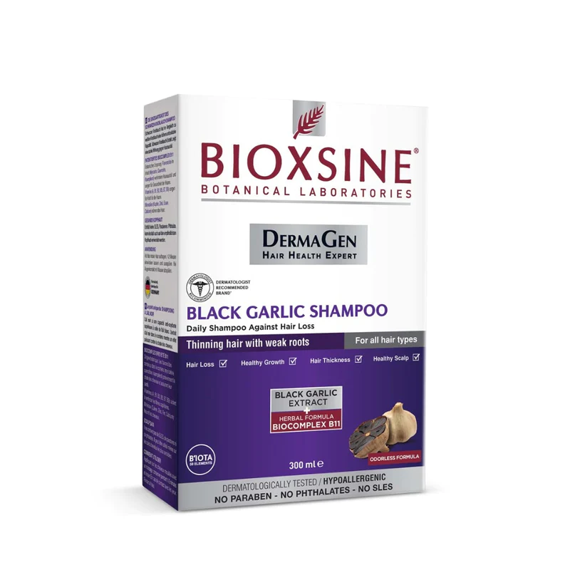 BIOXSINE DERMAGEN ŠAMPON SA CRNIM ČEŠNJAKOM 300ml, Protiv opadanja kose