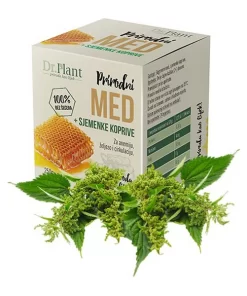 Dr. Plant Prirodni med i sjeme koprive 250g, Djeluje blagotvorno na štitnu žlijezdu, koristi se za čišćenje jetre i krvi