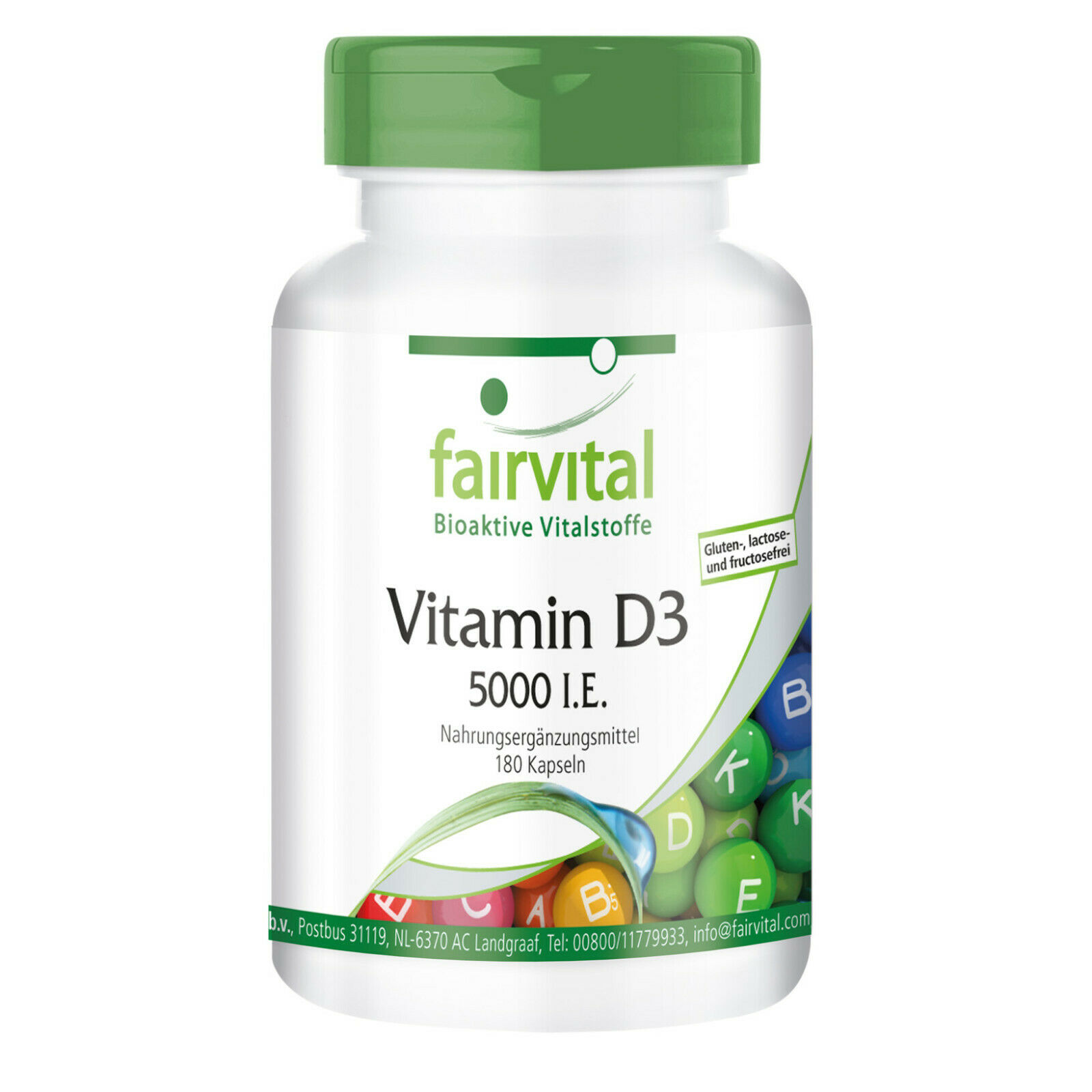 Fairvital Vitamin D3 5000 IU kapsule a180, Za nadopunu vitamin D