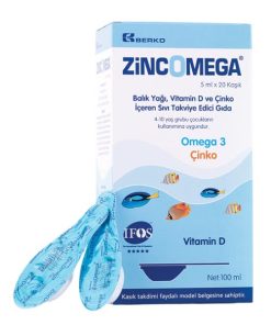Berko Zincomega tečni dodatak a20x5ml, Pomaže jačanju odbrambenih snaga dječijeg organizma