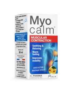 MYOCALM Mišićne kontrakcije Roll-On 50ml, Omogućava ciljanu masažu bez upotrebe ruku