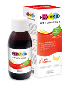 PEDIAKID Željezo + vitamini B komplexa sirup 125ml, Za dnevnu nadopunu željeza kod djece
