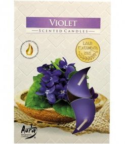 Lipovac Svijeća mirisna violet (ljubičica), 6 komada