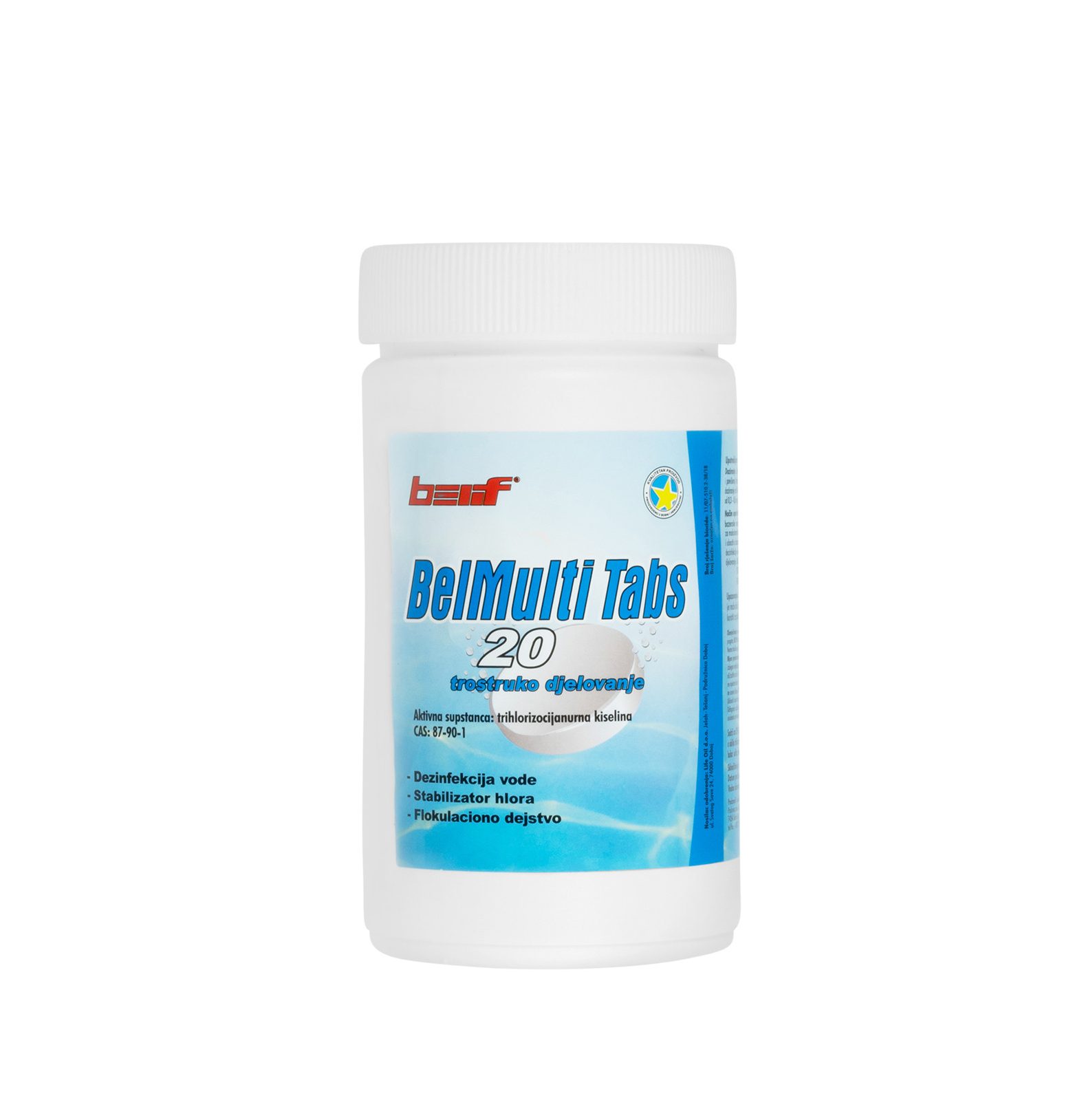 BelMulti 20 tabs 1kg, Sredstvo za dezinfekciju, bistrenje i uništavanje algi u bazenu