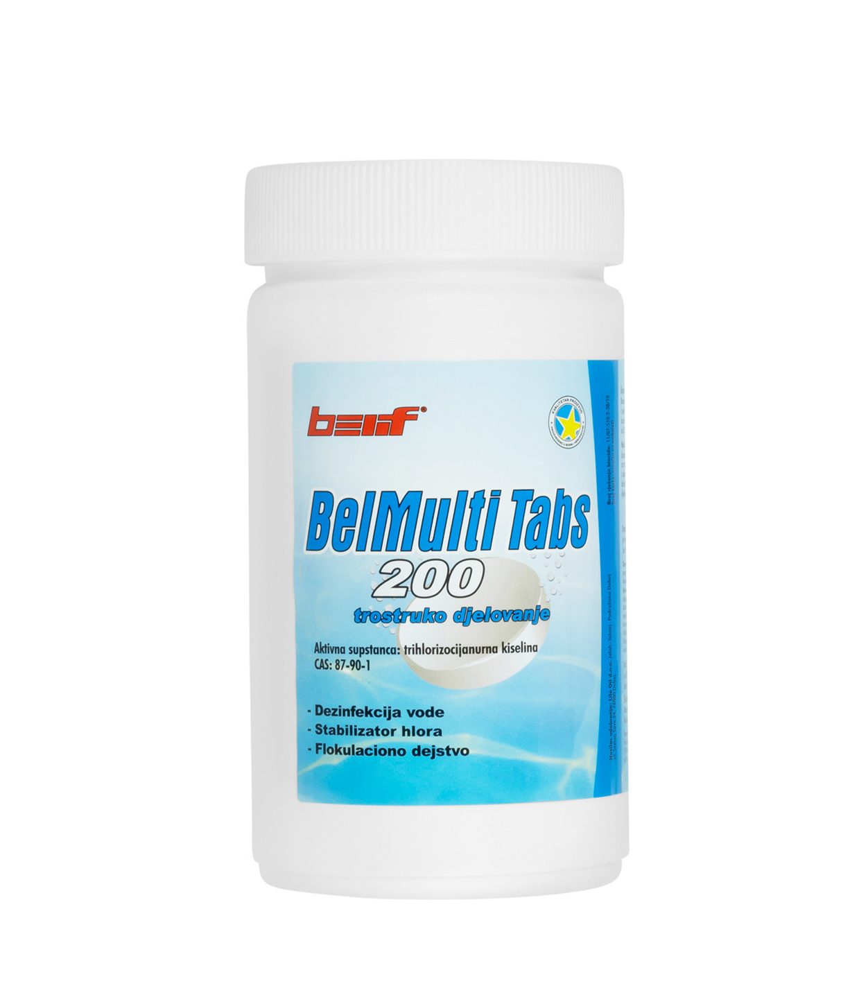 BelMulti 200 tabs 1kg, Sredstvo za dezinfekciju, bistrenje i uništavanje algi u bazenu