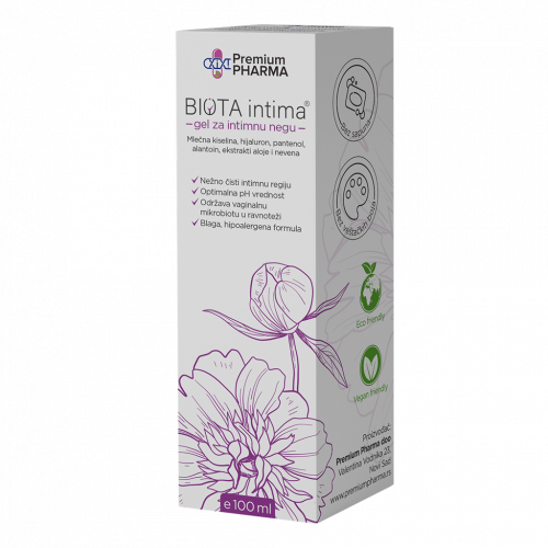 BIOTA intima® gel na bazi hijalurona 100ml, Idealno je sredstvo za pranje i održavanje zdrave i čiste intimne regije