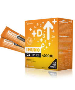 YASENKA Imuno D3 DIREKT 4000 IU 30 vrećica, Za jak imunitet,zaštitu od virusa i bakterija,smanjuje umor i iscrpljenost