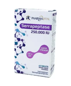 PharmaVital Serrapeptase 250.000 IU tablete a60 - Enzim koji pomaže kod upala, artritisa, ožiljaka i drugih upalnih stanja