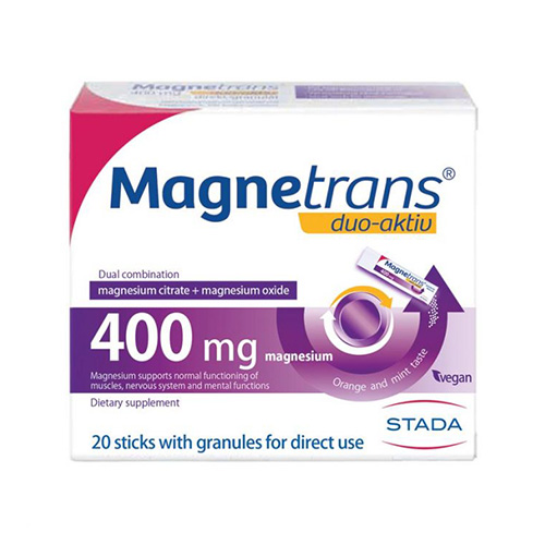 STADA Magnetrans® 400mg Duo-aktiv granule a20, Za dopunu magnezija u organizmu
