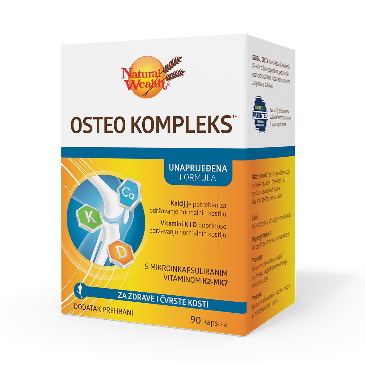 NATURAL WEALTH Osteo kompleks a90, Za zdrave i čvrste kosti