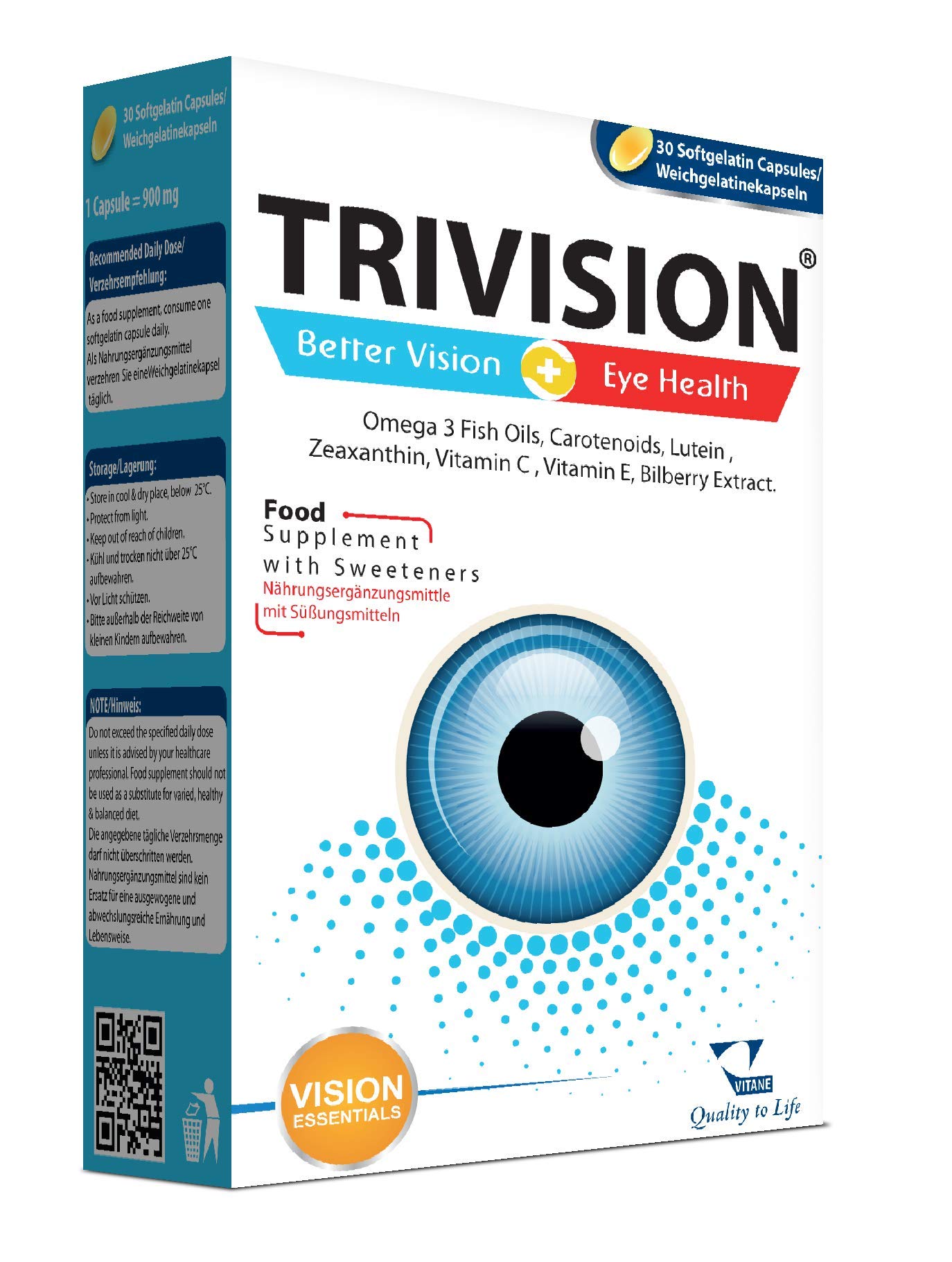 TRIVISION kapsule a30, Za bolji vid i zdravije oči