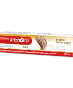 HEMOFARM ArthroStop®gel (100ml) Pruža osećaj olakšanja usljed bolova u zglobovima i mišićima.
