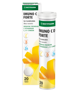 DIETPHARM Imuno C D® forte a20 šumeće tablete, Provjereni trio za zdrav imunitet!