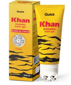 KHAN GEL SA MASAŽEROM 200ml, Kod bolova, reumatskih tegoba, usporene periferne cirkulacije, sportskih povreda