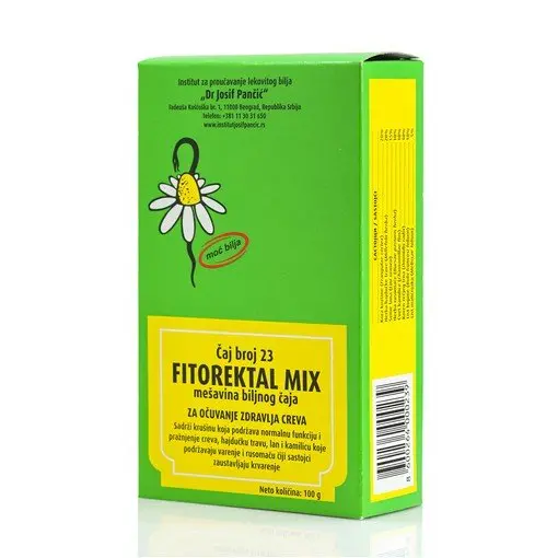 Dr. Josif Pančić FITOREKTAL MIX – mješavina biljnog čaja za očuvanje zdravlja crijeva