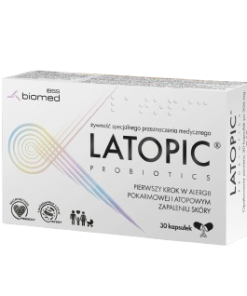 LATOPIC probiotik kapsule a 30, Dodatak prehrani kod alergija na hranu i atopijskog dermatitisa