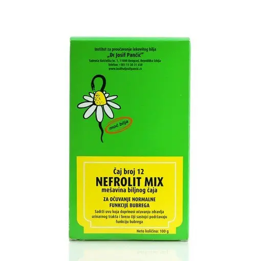 Dr. Josif Pančić NEFROLIT MIX -mješavina biljnog čaja za očuvanje normalne funkcije bubrega