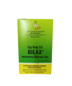 Dr. Josif Pančić BILAX – mješavina biljnog čaja za očuvanje normalne funkcije crijeva kod zatvora