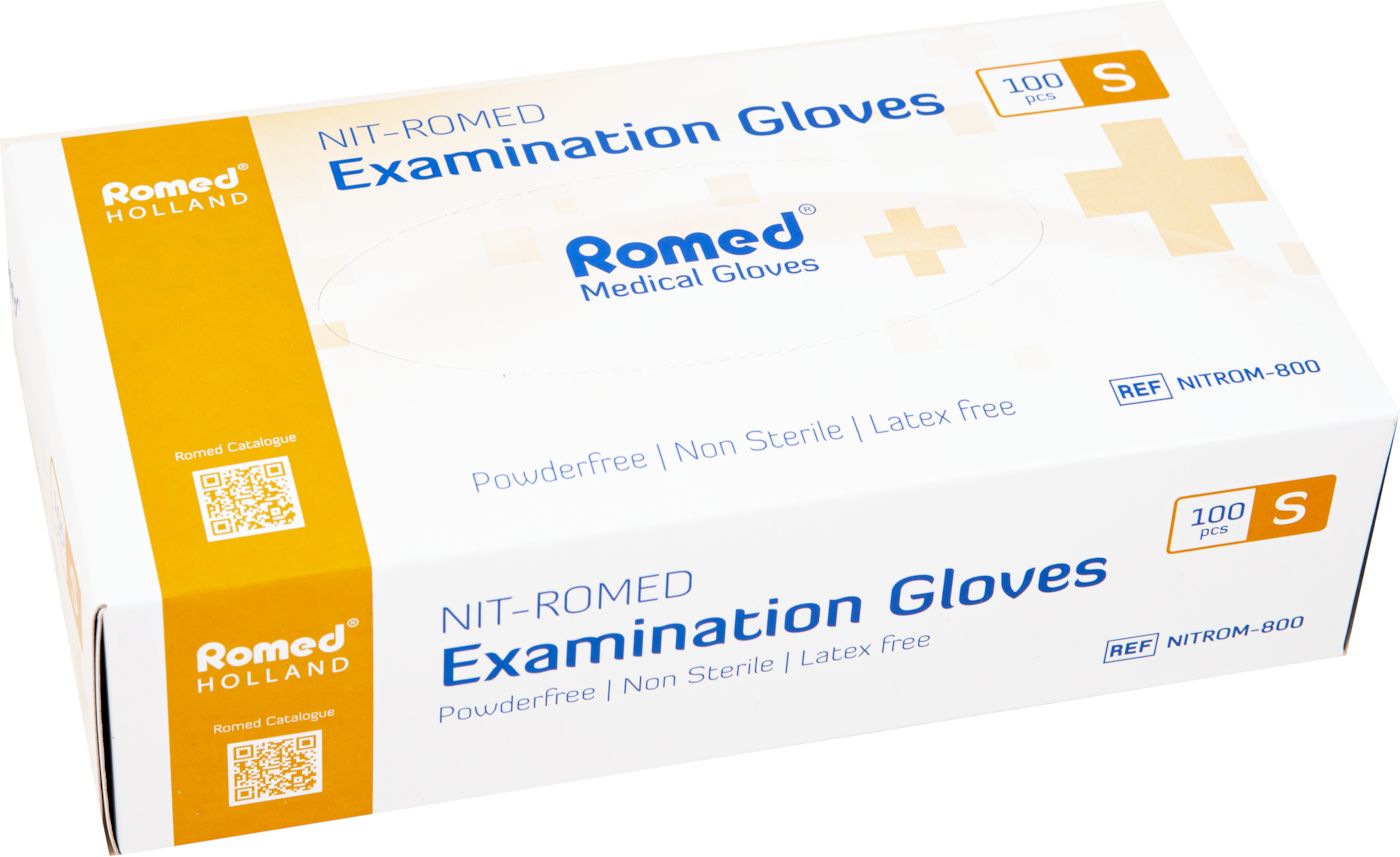 NITROMED MED.RUKAVICA, NESTERILNA, NEPUDERISANA, PLAVA, a100kom - Image 2