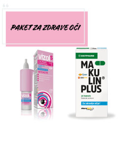 POSEBNA PONUDA PAKET ZA ZDRAVE OČI (Paket sadrži Vizol S Intensive kapi + Makulin Plus cps a30)