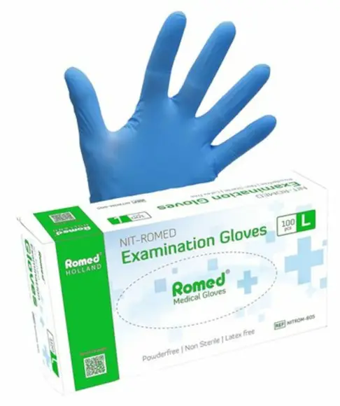 NITROMED MED.RUKAVICA, NESTERILNA, NEPUDERISANA, PLAVA, a100kom - Image 3
