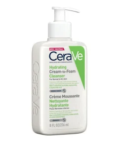 CeraVe Hidratantna kremasto-pjenušava emulzija za čišćenje 236ml,Za normalnu do suhu kožu,čisti hidratizira i uklanja šminku.