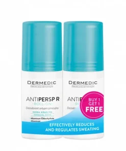 DERMEDIC ANTIPERSP R ROLL-ON 1+1GRATIS a2x60ml, Antiperspirant 48h zaštite protiv znojenja