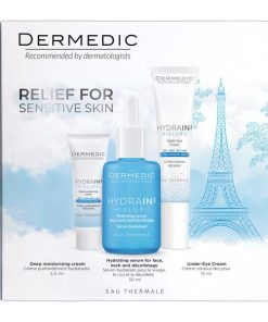 DERMEDIC HYDRAIN3 HIALURO, Hidratizirajući set paket (Hidratantni serum, Krema za područje oko očiju, Krema za dubinsku hidratizaciju)