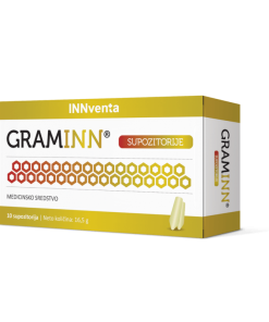 GRAMINN supozitorije a10, Dodatna terapija lokalnih simptoma (peckanje, bol) povezanih sa akutnim i hroničnim prostatitisom, problemima sa hemoroidima i pojavom analnih fisura i fistula.