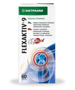 DIETPHARM Flexaktiv® 9 tablete a60,Za očuvanje zdravlja hrskavice i kostiju i održavanje normalne pokretljivosti.