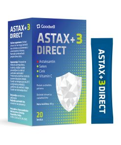 GOODWILL ASTAX+3 DIRECT vrećice a20, Moćna kombinacija astaksantina, selena, cinka i vitamina C