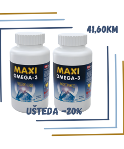 POSEBNA PONUDA" 2 KUTIJE (200 kapsula) MAXI OMEGA-3 " ZA 41,60KM (UŠTEDA -20%)