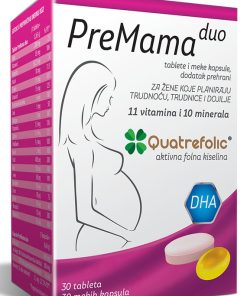 Alkaloid - PreMama Duo 30 tableta + 30 mekih kapsula, Za trudnice, dojilje i žene koje planiraju trudnoću