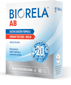 BIORELA AB AKTIVNI PROBIOTIK kapsule a10, Ekstra snažna formula kod upotrebe antibiotika